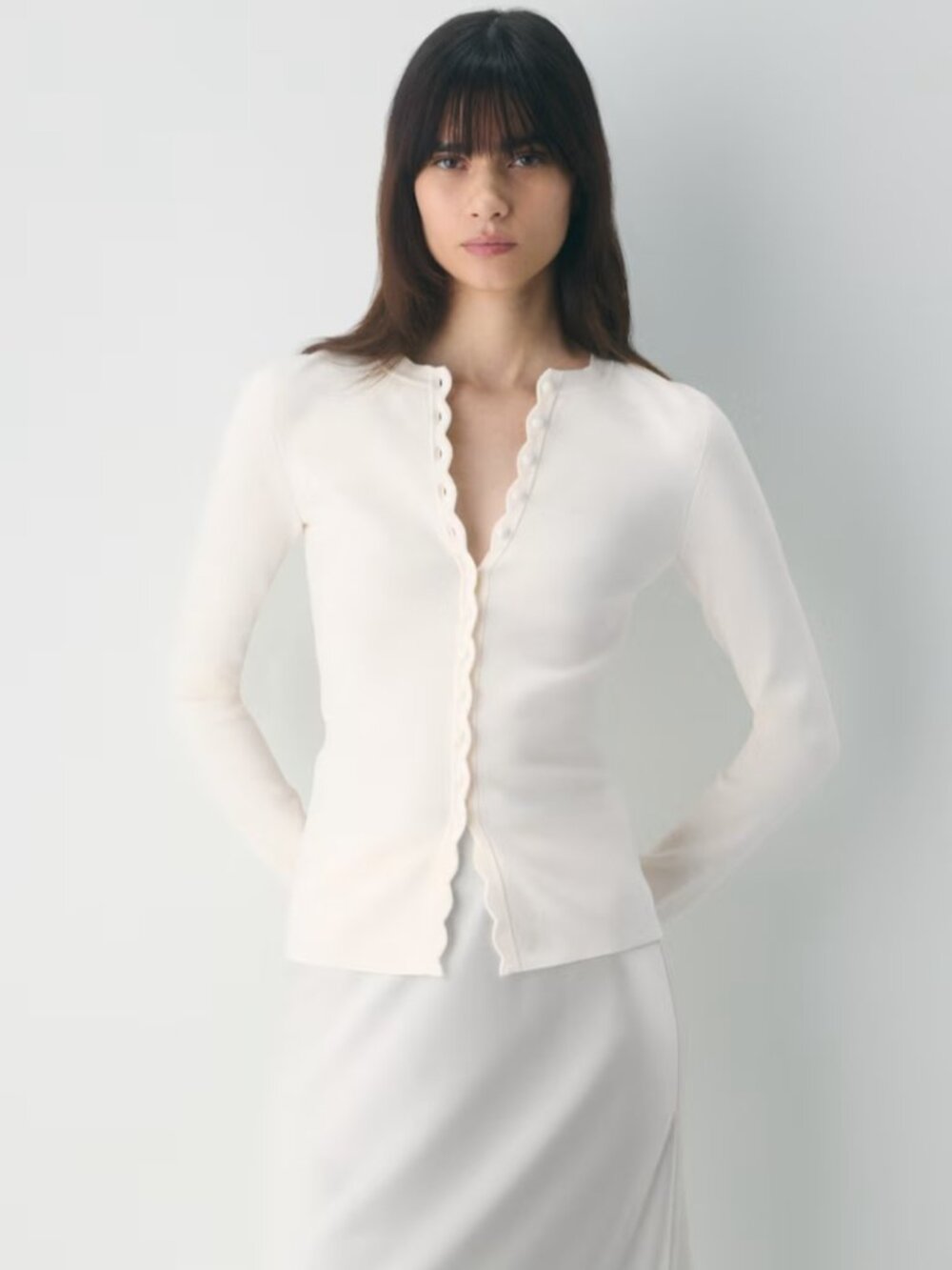 NWT Aritiza SHELLY Cardigan Light Birch
